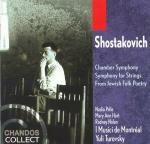 Sinfonia da camera - Sinfonia per archi - CD Audio di Dmitri Shostakovich