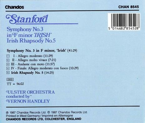 Sinfonia irlandese - CD Audio di Sir Charles Villiers Stanford - 2