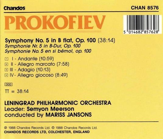 Sinfonia n.5 - CD Audio di Sergei Prokofiev - 2