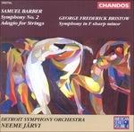 Sinfonia n.2 op.19 - Sinfonia n.2 op.26 - CD Audio di Samuel Barber,George Frederick Bristow