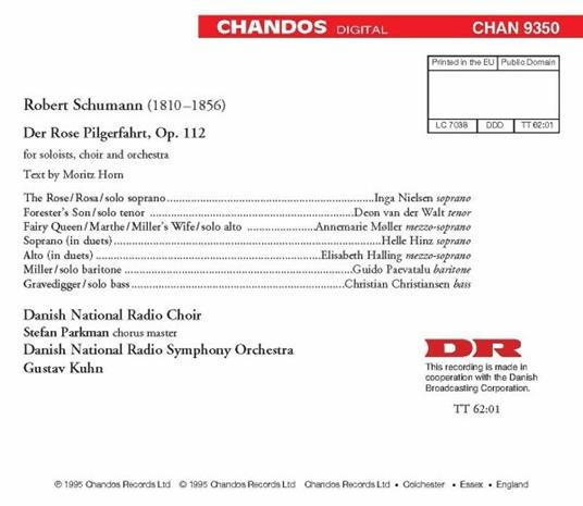 Der Rose Pilgertfahrt - CD Audio di Robert Schumann - 2