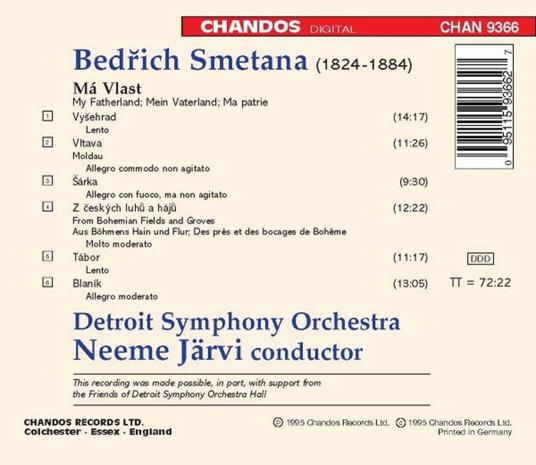 Ma Vlast - CD Audio di Bedrich Smetana - 2