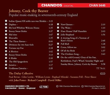 Musica popolare inglese del XVII secolo - CD Audio - 2