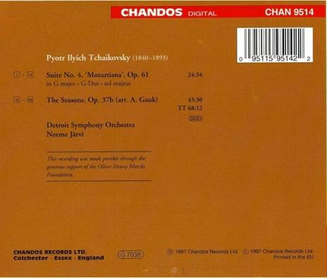 Suite mozartiana n.4 - CD Audio di Pyotr Ilyich Tchaikovsky - 2