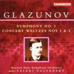 Sinfonia n.3 - Concert Waltzes n.1, n.2 - CD Audio di Alexander Glazunov