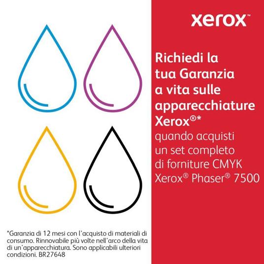 Xerox Cartuccia toner Ciano a Standard da 9600 pagine per Phaser 7500 (106R01433) - 2