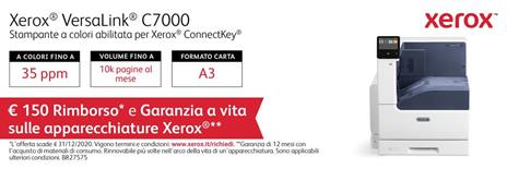 Xerox VersaLink C7000 A3 35/35 ppm Stampante fronte/retro Adobe PS3 PCL5e/6 2 vassoi Totale 620 fogli - 2