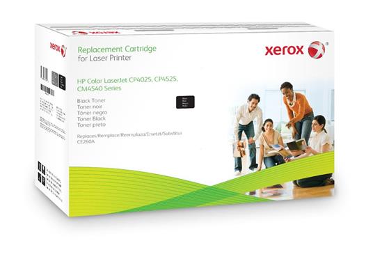 Xerox Cartuccia toner nero. Equivalente a HP CE260A. Compatibile con HP Colour LaserJet CM4540 MFP, Colour LaserJet CP4025, Colour LaserJet CP4525