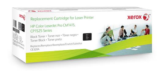 Xerox Cartuccia toner nero. Equivalente a HP CE320A. Compatibile con HP Colour LaserJet CM1415, Colour LaserJet CP1210, Colour LaserJet CP1510