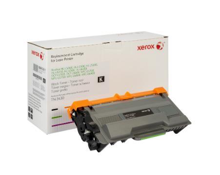 Xerox Cartuccia toner nero. Equivalente a Brother TN3430. Compatibile con Brother DCP-L5500, DCP-L6600, HL-L5000, L5100, L5200, L6250, L6300, L6400, MFC-L5700, L5750, L6800, L6900