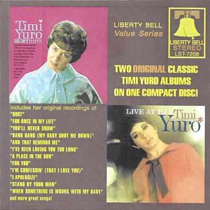 Hurt: Live at PJ's - CD Audio di Timi Yuro