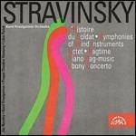 L'histoire du soldat - Sinfonia per strumenti a fiato - Ottetto per fiati - Piano Rag Music - Ragtime - Ebony Concerto - CD Audio di Igor Stravinsky,Libor Pesek