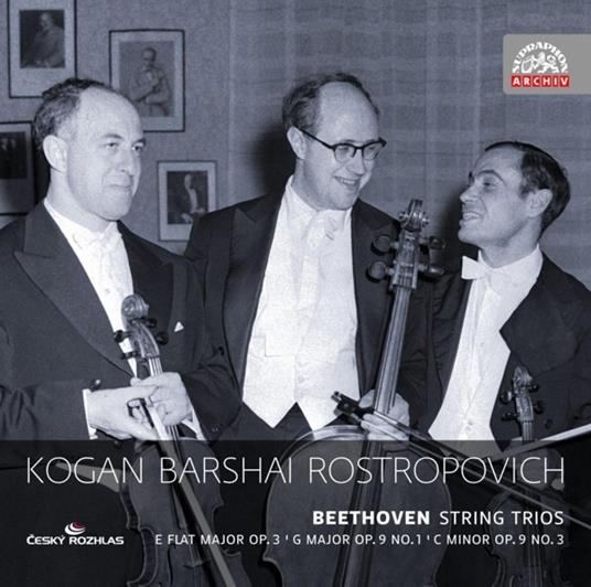 Trii per archi - CD Audio di Ludwig van Beethoven,Mstislav Rostropovich,Rudolf Barshai,Leonid Kogan