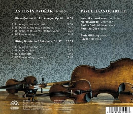 Quintetti Op.81, Op.97 - CD Audio di Antonin Dvorak - 2