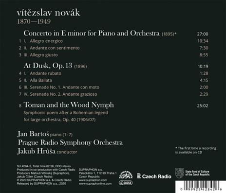 Piano Concerto - CD Audio di Vitezslav Novak - 2