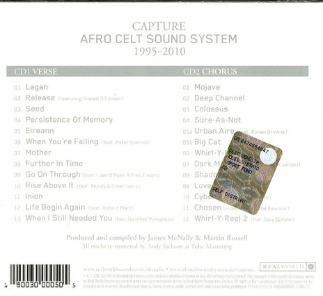 Capture - CD Audio di Afro Celt Sound System - 2