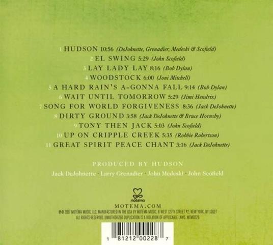 Hudson - CD Audio di Jack DeJohnette - 2