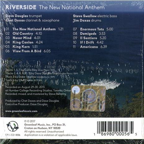 The New National Anthem - CD Audio di Riverside,Riverside (Dave Douglas Quartet) - 2