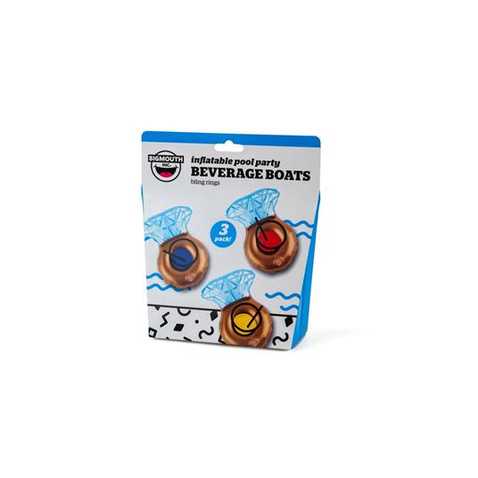 Beverage Boat Bling Rings Pack 3 Pz. Big Mouth (Bmdf-Br)