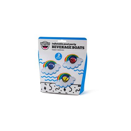 Beverage Boat Rainbows Pack 3 Pz. Big Mouth (Bmdf-Rb)
