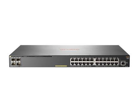 Hewlett Packard Enterprise Aruba 2930F 24G PoE+ 4SFP Gestito L3 Gigabit Ethernet (10/100/1000) Grigio 1U Supporto Power over Ethernet (PoE) - 2