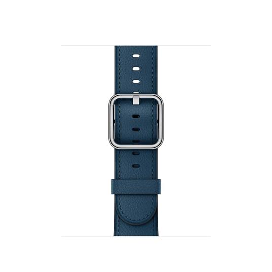Apple MQV02ZM/A accessorio per smartwatch Band Blu Pelle