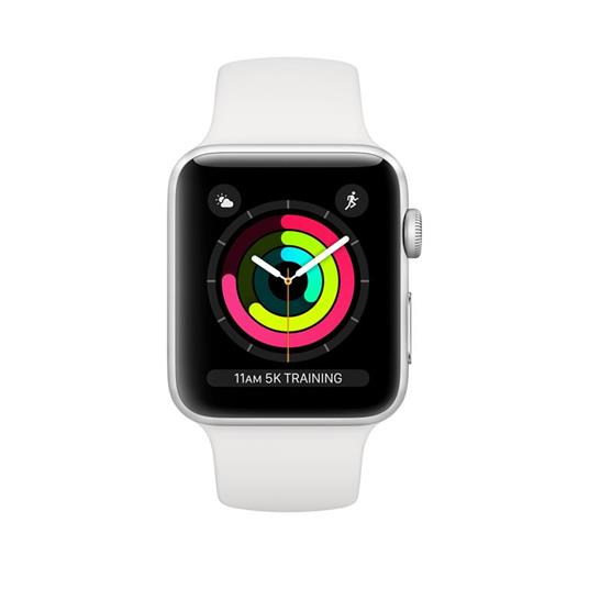 Apple Watch Series 3 GPS, 42mm in alluminio argento con cinturino Sport  Bianco - Apple - Telefonia e GPS | IBS