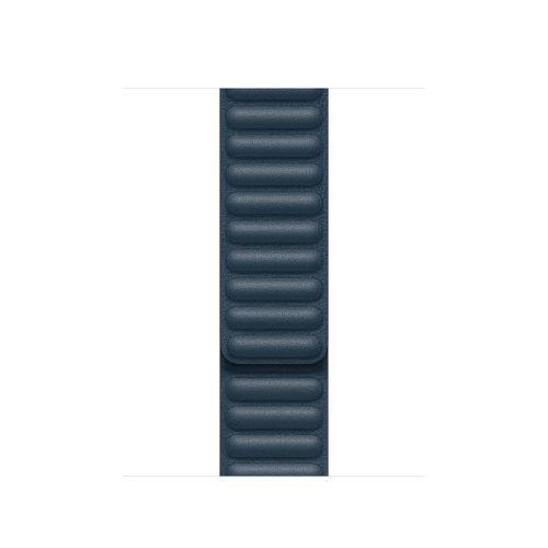 Apple 40mm Baltic Blue Leather Link - M/L Band Blu marino Pelle
