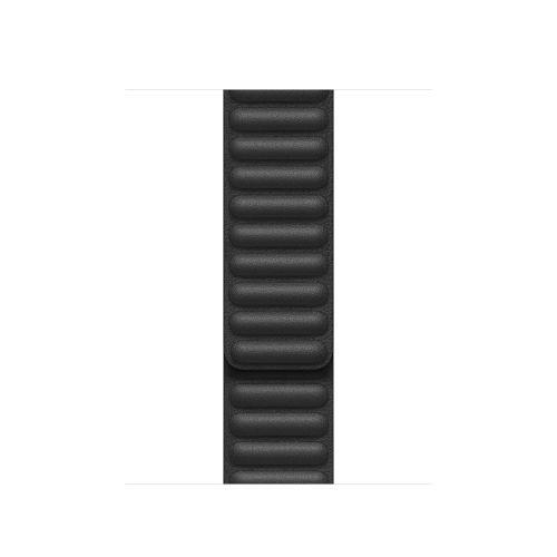 Apple 40mm Black Leather Link - M/L Band Nero Pelle
