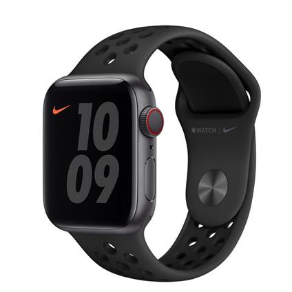Apple Watch Nike Series 6 GPS + Cellular, 40mm in alluminio grigio siderale con cinturino Sport Nike Antracite/Nero