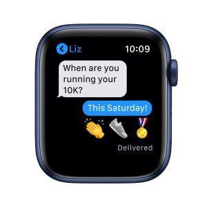 Apple Watch Serie 6 GPS, 40mm in alluminio azzurro con cinturino Sport Deep  navy - Apple - Telefonia e GPS | IBS