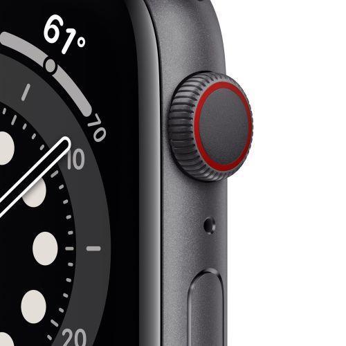 Apple Watch Serie 6 GPS + Cellular, 44mm in alluminio grigio siderale con  cinturino Sport Nero - Apple - Telefonia e GPS | IBS