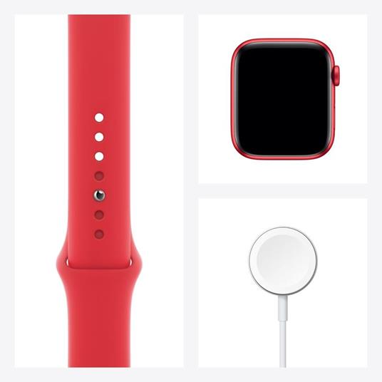Apple Watch Serie 6 GPS, 40mm in alluminio PRODUCT(RED) con cinturino Sport PRODUCT(RED) - 4
