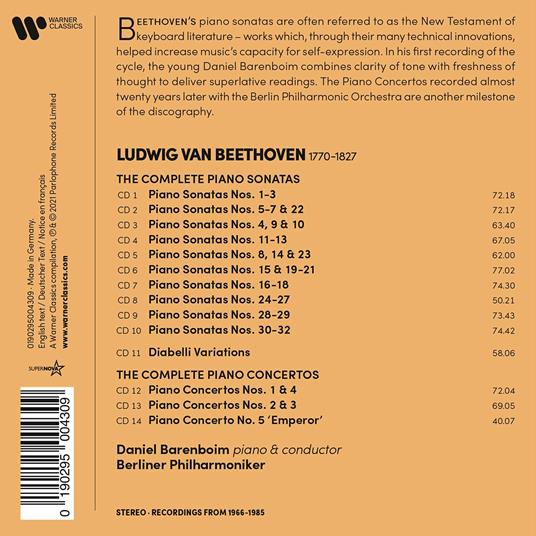 Complete Piano Sonatas & Concertos - CD Audio di Ludwig van Beethoven,Daniel Barenboim - 2