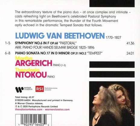 Beethoven - CD Audio di Ludwig van Beethoven,Martha Argerich - 2