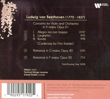 Violin Concerto - 2 Romances - CD Audio di Ludwig van Beethoven,Midori - 2