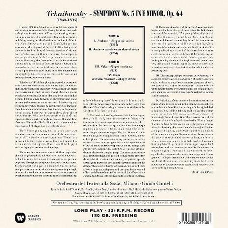 Sinfonia n.5 - Vinile LP di Pyotr Ilyich Tchaikovsky,Orchestra del Teatro alla Scala di Milano,Guido Cantelli - 2