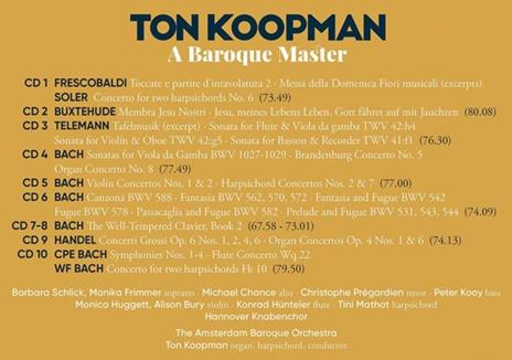 A Baroque Master - CD Audio di Ton Koopman - 2