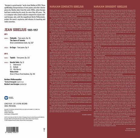 Finlandia - En Saga - Tapiola - Karelia Suite - Vinile LP di Jean Sibelius,Herbert Von Karajan,Berliner Philharmoniker - 2