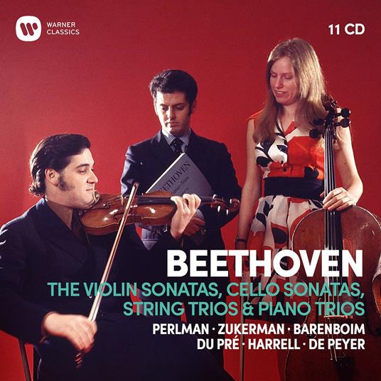 Sonate per violino - Sonate per violoncello - Trii per archi - Trii con pianoforte - CD Audio di Ludwig van Beethoven,Jacqueline du Pré,Itzhak Perlman,Daniel Barenboim