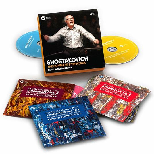 Sinfonie complete - CD Audio di Dmitri Shostakovich,Mstislav Rostropovich - 2