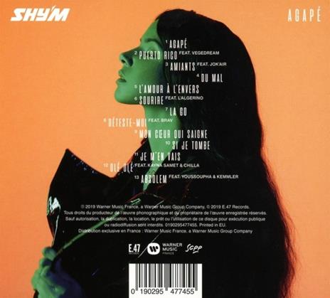 Agape - CD Audio di Shy'm - 2