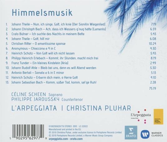 Himmelsmusik - CD Audio di Christina Pluhar,L' Arpeggiata - 2