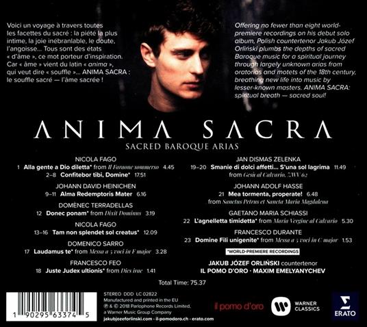 Anima sacra - CD Audio di Il Pomo d'Oro,Maxim Emelyanychev,Jakub Jozef Orlinski - 3