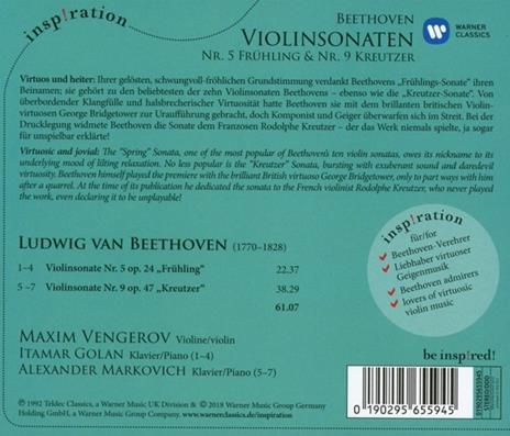 Sonate per violino n.5, n.9 - CD Audio di Ludwig van Beethoven - 2