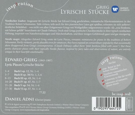 Lyric Pieces - CD Audio di Edvard Grieg - 2