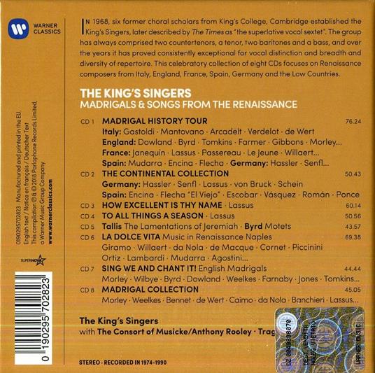 Canzoni e madrigali del Rinascimento - CD Audio di King's Singers - 2