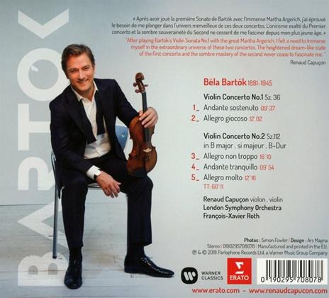 Concerti per violino n.1, n.2 - CD Audio di Bela Bartok,Renaud Capuçon,London Symphony Orchestra - 2