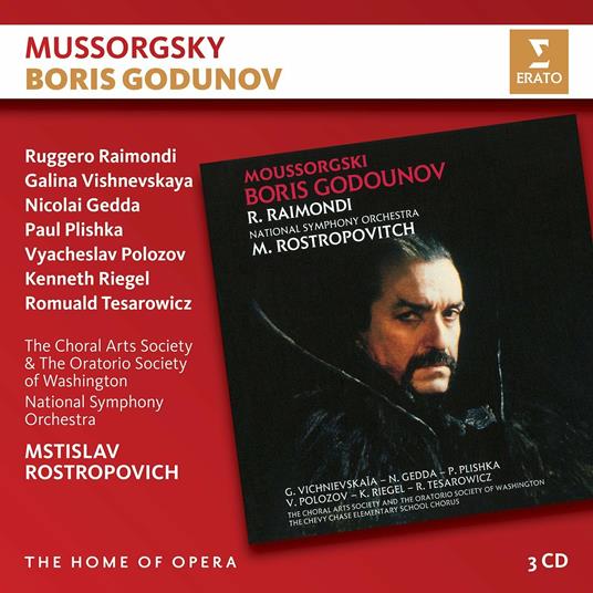 Boris Godunov - CD Audio di Modest Mussorgsky,Nicolai Gedda,Ruggiero Raimondi,Mstislav Rostropovich,National Symphony Orchestra
