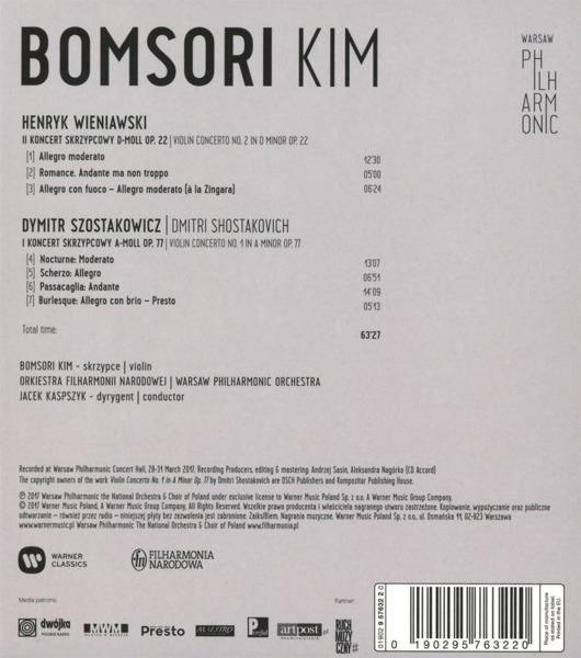 Wieniawski & Shostakovich - CD Audio di Dmitri Shostakovich,Henryk Wieniawski,Orchestra Filarmonica Nazionale di Varsavia,Kim Bomsori - 2